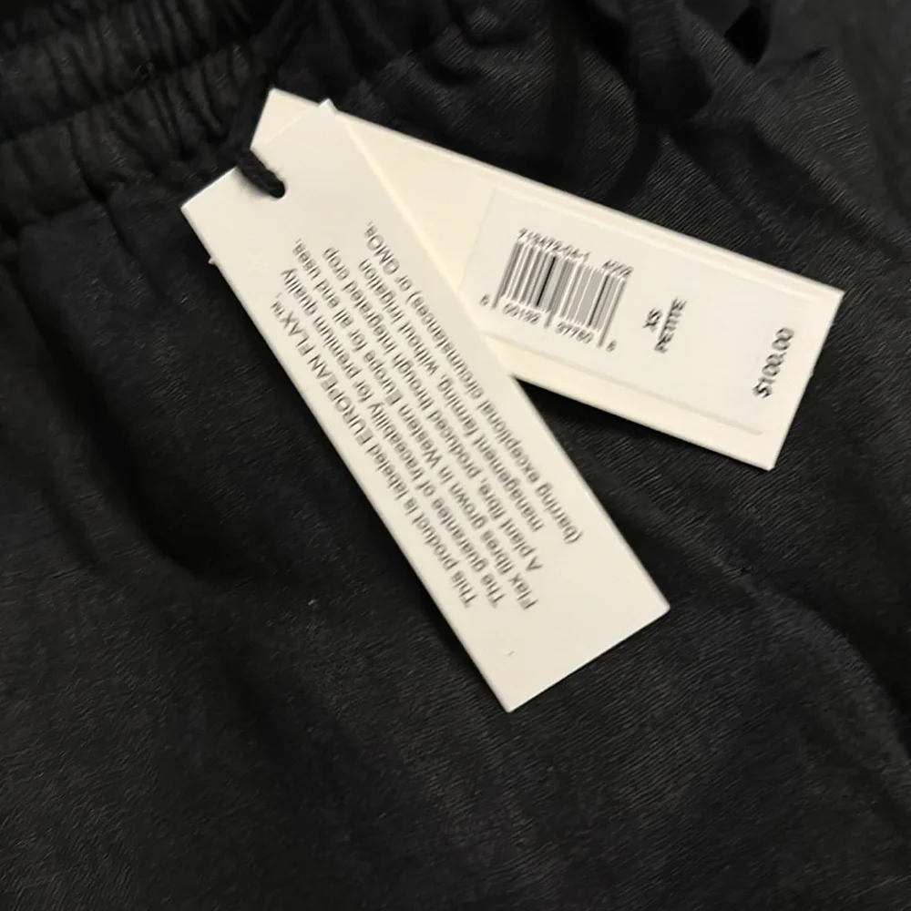 NWT! BANANA REPUBLIC BLACK LINEN PULL-ON ANKLE PANT🧡